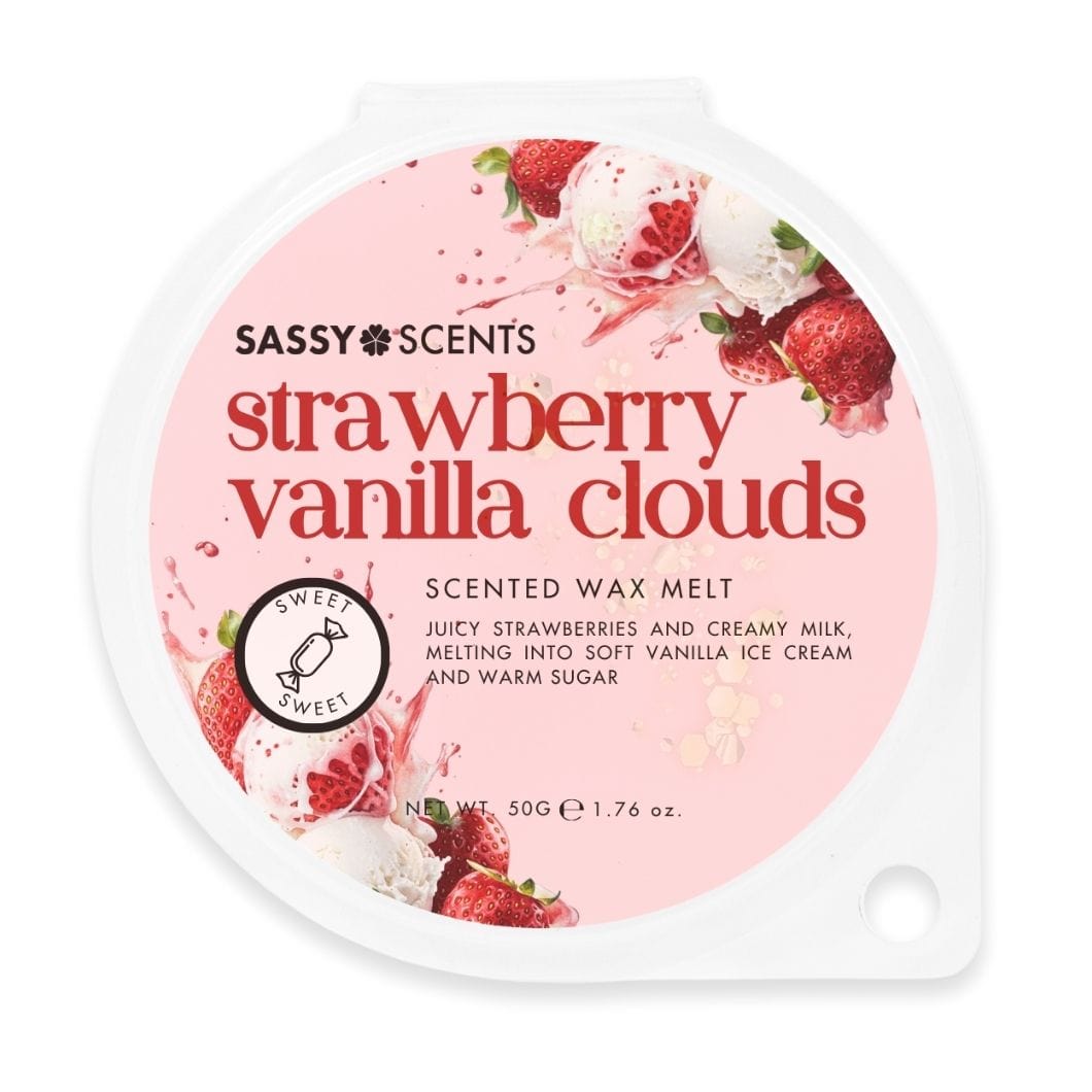 Strawberry Vanilla Clouds Wax Melt - Sassy Scents