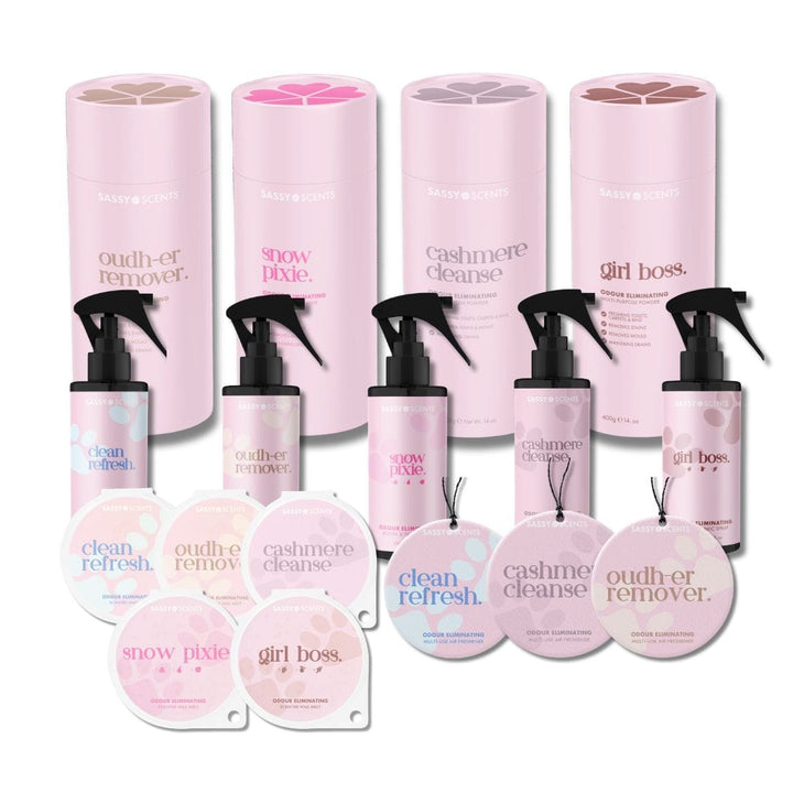 Ultimate Odour Eliminating Collection - 12 Month Supply - Sassy Scents