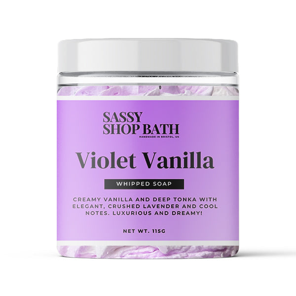 Violet Vanilla Whipped Soap - Sassy Shop Wax
