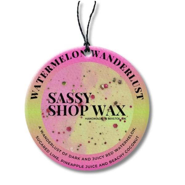 Watermelon Wanderlust Car Freshener - Sassy Shop Wax