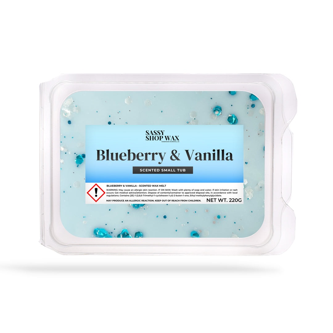 Blueberry & Vanilla Small Tub - Sassy Shop Wax