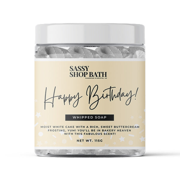Happy Birthday Whipped Soap - Sassy Shop Wax