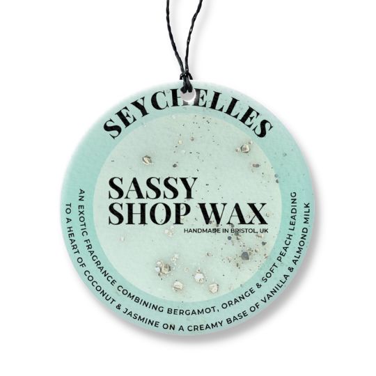 Seychelles Hanging Car Freshener - Sassy Shop Wax