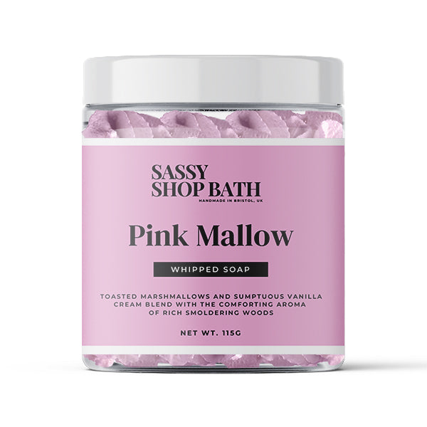 Pink Mallow Whipped Soap - Sassy Shop Wax