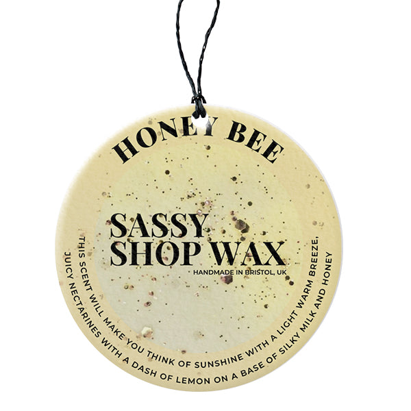 Honey Bee Hanging Car Freshener - Sassy Shop Wax
